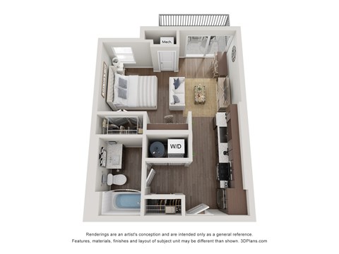 studio floorplan